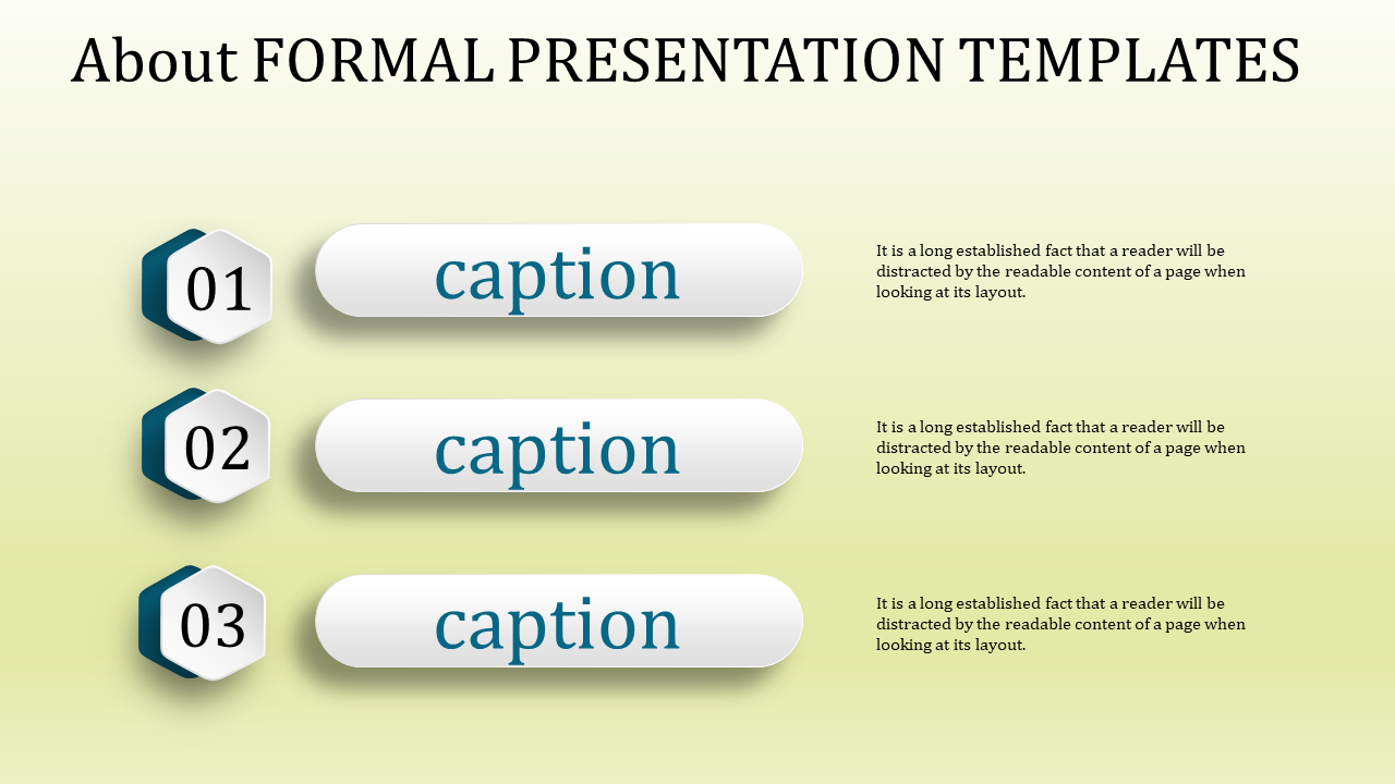 Awesome Formal Presentation template for PPT and Google slides-Hexagonal Model